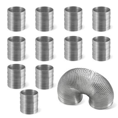 Playbees Metal Coil Spring Walking Toys 2" - Set of 12 - Ideal for Kids Teens&Adults Novelty Prize Party Favor Great for Classroom Games Travel Activities Slinky Toy for Fun Deter Squirrel and Pests