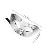 BCOATH Silver Mirror Sequin for Women, Handmade Glitter Half Face Mask Party Prop for Halloween, Carnival, Dance, Reflective Costume Accessory view 2
