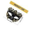 BESPORTBLE Halloween Half Face Warrior Mask Black Gold Roman Style Cosplay Party Prop for Men Masquerade Costume Accessory view 2