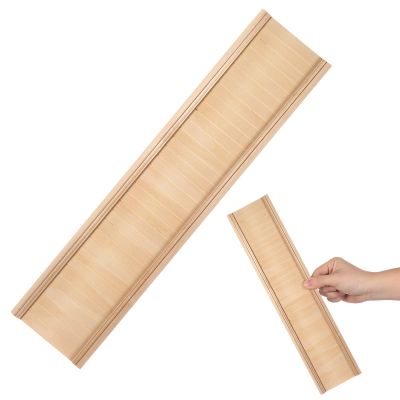 Toddmomy Miniature Dollhouse Interior Wainscoting Panels 1:12 Scale Wooden Dollhouse Trims Accessories for Miniature Houses Decor DIY Projects