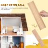 Toddmomy Miniature Dollhouse Interior Wainscoting Panels 1:12 Scale Wooden Dollhouse Trims Accessories for Miniature Houses Decor DIY Projects view 2