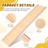 Toddmomy Miniature Dollhouse Interior Wainscoting Panels 1:12 Scale Wooden Dollhouse Trims Accessories for Miniature Houses Decor DIY Projects view 3