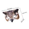 Beaupretty Owl Half Face Mask Brown Animal Face for Women Halloween Festival Party Cosplay Accessory view 2