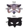Beaupretty Owl Half Face Mask Brown Animal Face for Women Halloween Festival Party Cosplay Accessory view 3