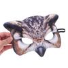 Beaupretty Owl Half Face Mask Brown Animal Face for Women Halloween Festival Party Cosplay Accessory view 4