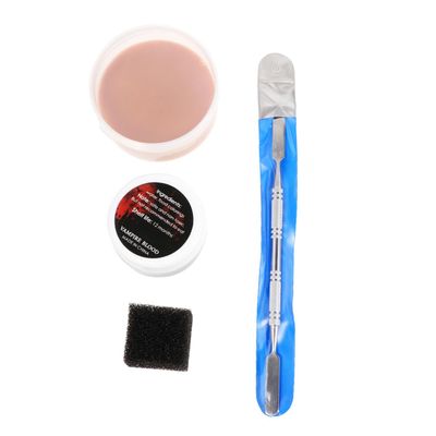 JEWEDECO 4pcs Halloween Makeup Skin Wax Set for Fake Wounds and Scar Effects, Special Effects Face Painting Wax Kit for Costume Makeup and Halloween Parties