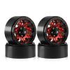 for Axial for SCX10 Pro for Capra UTB18 for TRX4 for Redcat (R131) 1/10 Masonry Tires 110x38MM for Terrain 1.9" Wheel Tires RC Crawler RC Car Toys Parts(Red hub) view 1