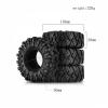 for Axial for SCX10 Pro for Capra UTB18 for TRX4 for Redcat (R131) 1/10 Masonry Tires 110x38MM for Terrain 1.9" Wheel Tires RC Crawler RC Car Toys Parts(Red hub) view 2