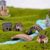 12Pcs Miniature House for Crafts, Fairy Gardens Stone Resin Mini House - for Yard Bonsai Micro Landscape DecorationMiniature view 2