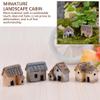 12Pcs Miniature House for Crafts, Fairy Gardens Stone Resin Mini House - for Yard Bonsai Micro Landscape DecorationMiniature view 3