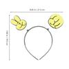 GARVALON 3pcs Cute Rock Paper Scissors Hand Gesture Headbands for Party Cosplay Supplies Reusable Portable Hair Bands for Festival Accessories view 2