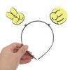 GARVALON 3pcs Cute Rock Paper Scissors Hand Gesture Headbands for Party Cosplay Supplies Reusable Portable Hair Bands for Festival Accessories view 4