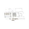 RC Cars Models For MN D90 D91 For MN99S 1/12 Metal For Chassis Pull Rods Servo Fixed Mount Bracket Shock Absorber RC Car Upgrade Parts Replacement(Silver) view 1