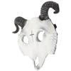 LOPUNER 3d Skull Sheep Mask Halloween Cosplay Half Face Cover Horror Masquerade Ball Accessory for Carnival Party view 1