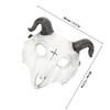 LOPUNER 3d Skull Sheep Mask Halloween Cosplay Half Face Cover Horror Masquerade Ball Accessory for Carnival Party view 2