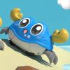 Pongnas Interactive Pull Back Crawling Crab Toy for Toddlers Red Tummy Time Learning & Safe Developmental Play (Blue) view 1