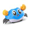 Pongnas Interactive Pull Back Crawling Crab Toy for Toddlers Red Tummy Time Learning & Safe Developmental Play (Blue) view 2