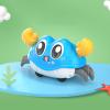 Pongnas Interactive Pull Back Crawling Crab Toy for Toddlers Red Tummy Time Learning & Safe Developmental Play (Blue) view 3