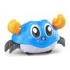 Pongnas Interactive Pull Back Crawling Crab Toy for Toddlers Red Tummy Time Learning & Safe Developmental Play (Blue) view 4