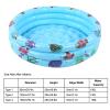 120cm Round Inflatable Kids Swimming Pool Blue Portable Play Pool for Safe Indoor Outdoor Easy Setup Drain view 4