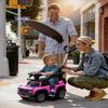 First Ride On Licensed Ford Bronco Raptor 3-in-1 Toddler Push Car, Toddler Ride on Toy, Baby Push Car for Toddler 1-3 Girl w/Canopy, Adjustable Handle, Rail, Horn and Music, Stroller Substitute (Pink) view 2