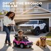 First Ride On Licensed Ford Bronco Raptor 3-in-1 Toddler Push Car, Toddler Ride on Toy, Baby Push Car for Toddler 1-3 Girl w/Canopy, Adjustable Handle, Rail, Horn and Music, Stroller Substitute (Pink) view 3