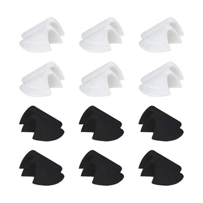 6Pairs No Sew Detachable Sponge Shoulder Pad Anti-Slip Clothing Set-in Shoulder Pads for Women Men Suits Jackets Coats