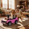 First Ride On Licensed Ford Bronco Raptor Toddler Push Car, Toddler Foot-to-Floor Ride on Car w/Horn, Music and Hidden Storage, Push Around Buggy for Toddlers 1-3, Toddler Ride on Toy for Girls (Pink) view 2