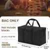 Vincreem Storage Bag for Giant Tumble Tower Games Block Black Large Tumbling Tower Carry Case Only Storage 54 Pieces for Outside Games view 2