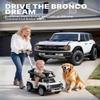 First Ride On Licensed Ford Bronco Raptor Baby Push Car for Toddlers 1-3, 3-in-1 Toddler Push Car w/Adjustable Handle, Safety Rails, Music and Horn, Outdoor Stroller, Toddler Ride on Toy (White) view 3