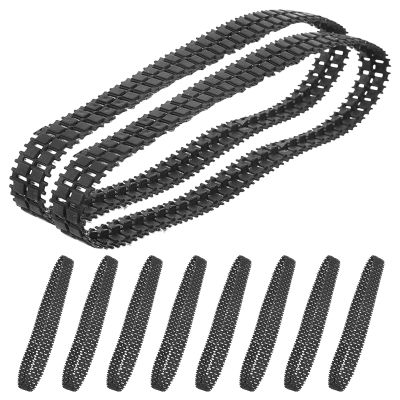 Gogogmee 10pcs Rubber RC Tank Tracks - Anti-Slip Tank Treads for Crawling Robots - Easy Assembly DIY Robot Vehicles Tracks Enhanced Traction Stability for Toy Builders Enthusiasts