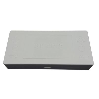 Magnetic Lid 3D Printing PLA+ Sturdy Box for Retroid Pocket 5 Game Console Protective Anti-scratches Impact-resistant Damage-proof Storage Case Accessories with Flocked Screen Pad (Gray)