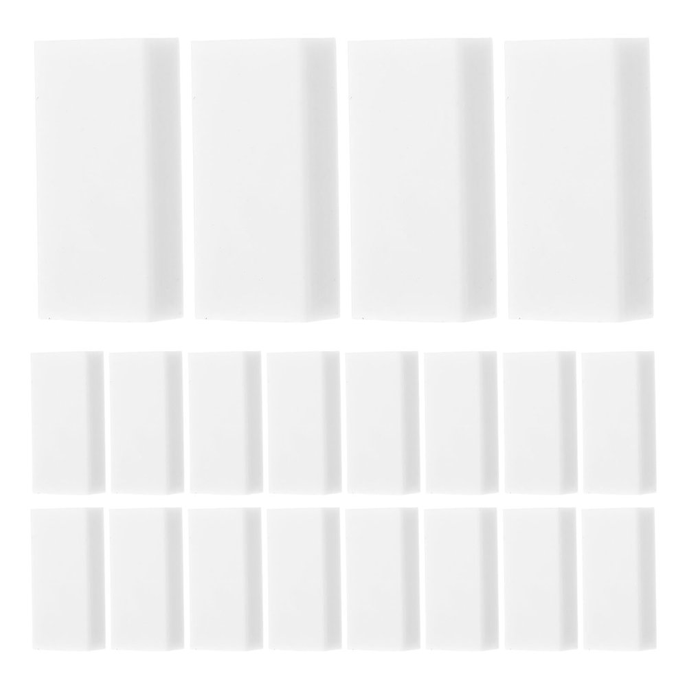 VANZACK 20pcs White Soft Pencil Erasers for Students Bulk Sketch Drawing Art Supplies Classroom Use