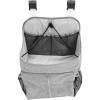 Abaodam Bed Organizer Diaper Storage Bag Crib Hanging Pouch Nursery Caddy with Gray Fabric Suitable for Cradle and Bedside Use view 1