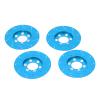 RC Brake Disc Aluminum Alloy Brake Caliper 4pcs Set High Performance Wear Resistant Rust Proof for 1/10 RC Crawler Car Axial SCX10 90046 2.2 Inch Wheel (Blue) view 4
