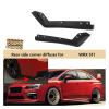 2 PCS ABS Rear Bumper Splitter Diffuser Canard Wrap Spoiler Side Fender Skirt Lip Canard Protector Compatible for Subaru WRX STI 2015 2016 view 3