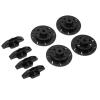 RC Brake Disc Aluminum Alloy High Strength Simulation Upgrade Parts for 1/10 Remote Control Cars Axial RBX10 Durable Wear Resistant Lightweight (Black) view 2