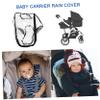 Abaodam Carrier Stroller Rain Cover Shield, Windproof Waterproof Pram Cover, Dustproof Protective Shield for Outdoor Travel view 3