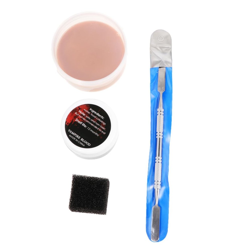 GLSTOY 4pcs Halloween Makeup Skin Wax Set Special Effects Fake Wound Scar Making Wax for Face Painting and Costume Makeup