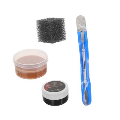 LIFKOME 4pcs Special Effects Skin Wax Set for Halloween Fake Wound Scar Makeup with Stipple Sponge, Face Painting Wax Kit for Costume and Cosplay
