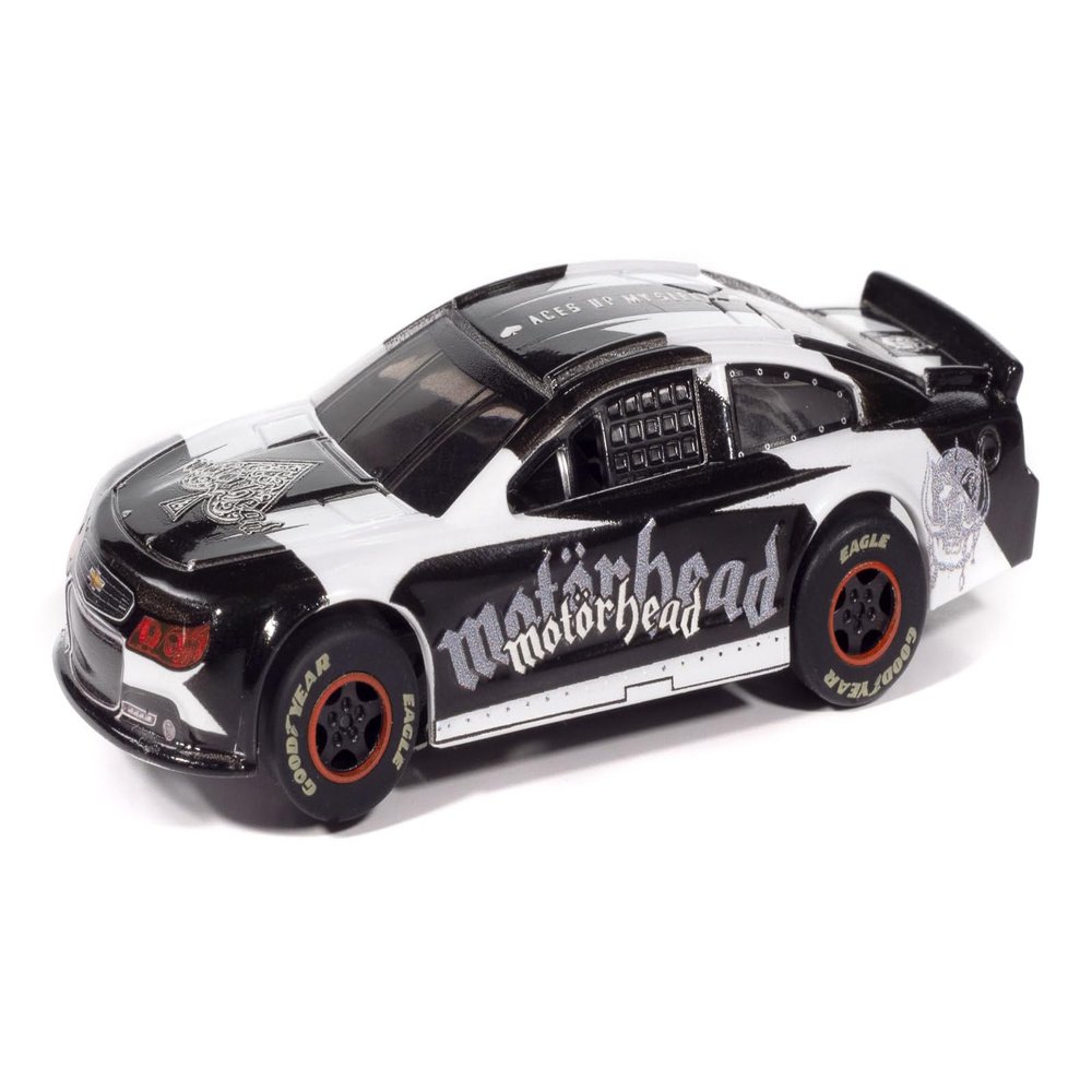 Auto World SC419-2W Super III 2015 Chevy SS Motorhead (White/Black) HO Scale Slot Car