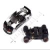 Auto World SC419-2W Super III 2015 Chevy SS Motorhead (White/Black) HO Scale Slot Car view 3