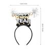 Beaupretty Happy New Year Party Headband with Star Boppers Adult New Year Hair Accessories Holiday Celebration Headwear Party Supplies view 2
