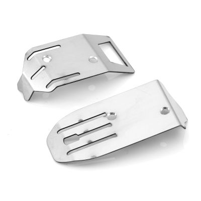 2pcs Stainless Steel Front and Rear Chassis Armor Protector for Arrma 1/18 Typhon Grom RC Car Upgrade Parts Accessories Remote-Controlled car Parts