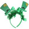 Uonlytech Small Top Hat Hairband with Beard Accessory, Satin Festival Headwear for Party Photo Props and Celebration view 1