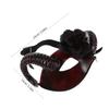 BESPORTBLE Halloween Red Horn Mask with Floral Detachable Design, Scary Half Face Bull Cosplay Headgear for Men, Masquerade Party and Costume Play view 2
