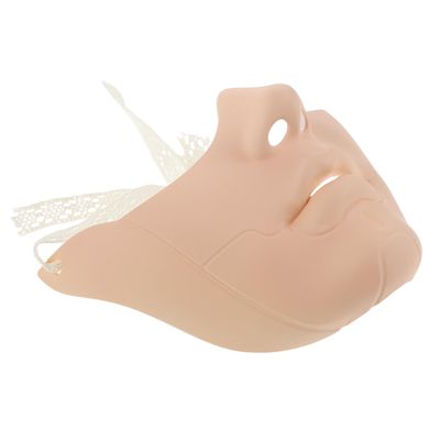 ARTIBETTER Mechanical Half Face Mask for Men, Lightweight Cosplay, Skin Tone Party Accessory for Halloween, Costume Ball, and Photography