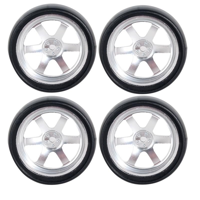 1:18 LDRC LD1801 LD1802 LD1803 LD1804 A01 A02 A86 4pcs Metal 32mm RC Hard Drift Tire Wheel Hard Tyre 1/18 RC Car Upgrade Parts(JSLG-SC)