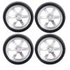 1:18 LDRC LD1801 LD1802 LD1803 LD1804 A01 A02 A86 4pcs Metal 32mm RC Hard Drift Tire Wheel Hard Tyre 1/18 RC Car Upgrade Parts(JSLG-SC) view 1