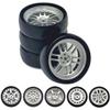 1:18 LDRC LD1801 LD1802 LD1803 LD1804 A01 A02 A86 4pcs Metal 32mm RC Hard Drift Tire Wheel Hard Tyre 1/18 RC Car Upgrade Parts(JSLG-SC) view 2